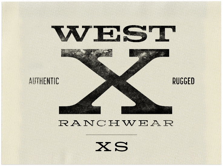 west x woven label